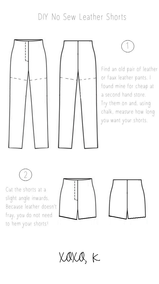 Leather shorts tutorial – Kirsten Zellers