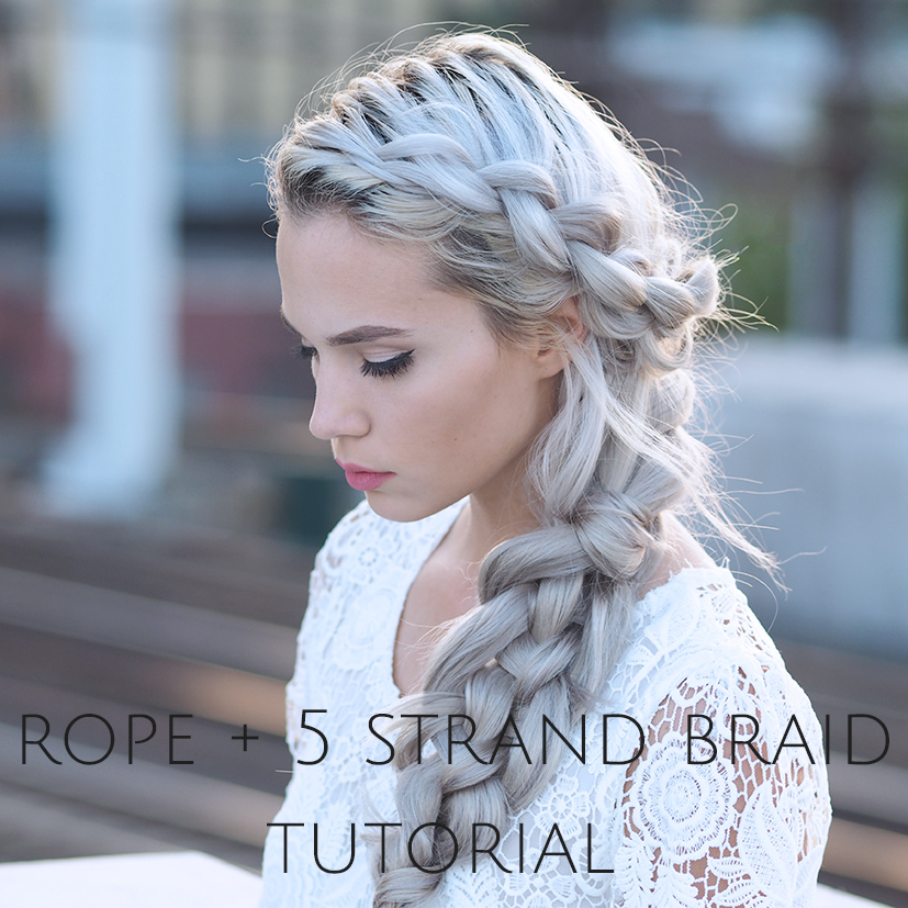 rope braid and five strand braid tutorial