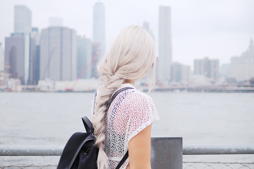 Fishtail and the New York skyline