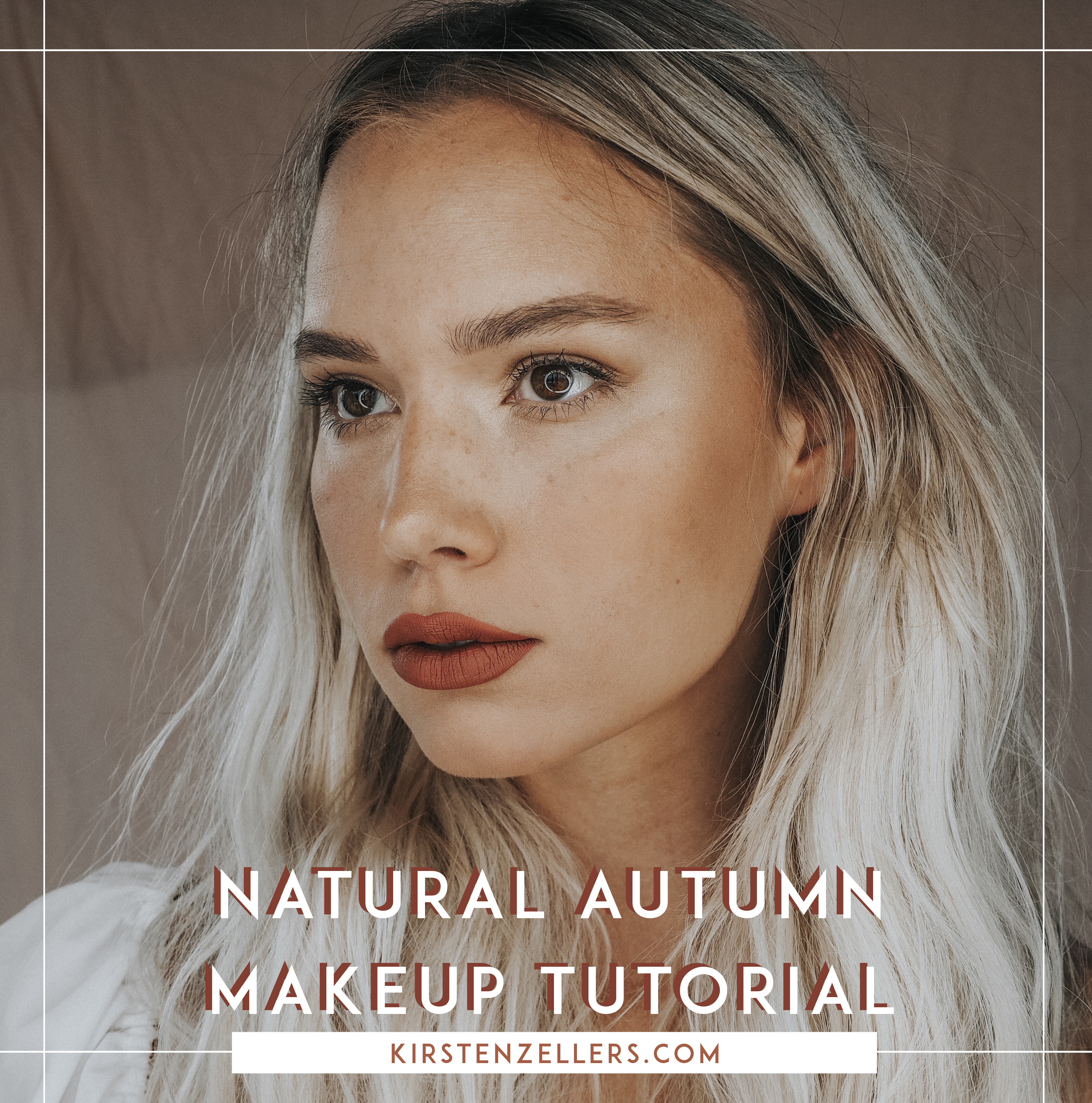 natural autumn makeup tutorial / kirsten zellers
