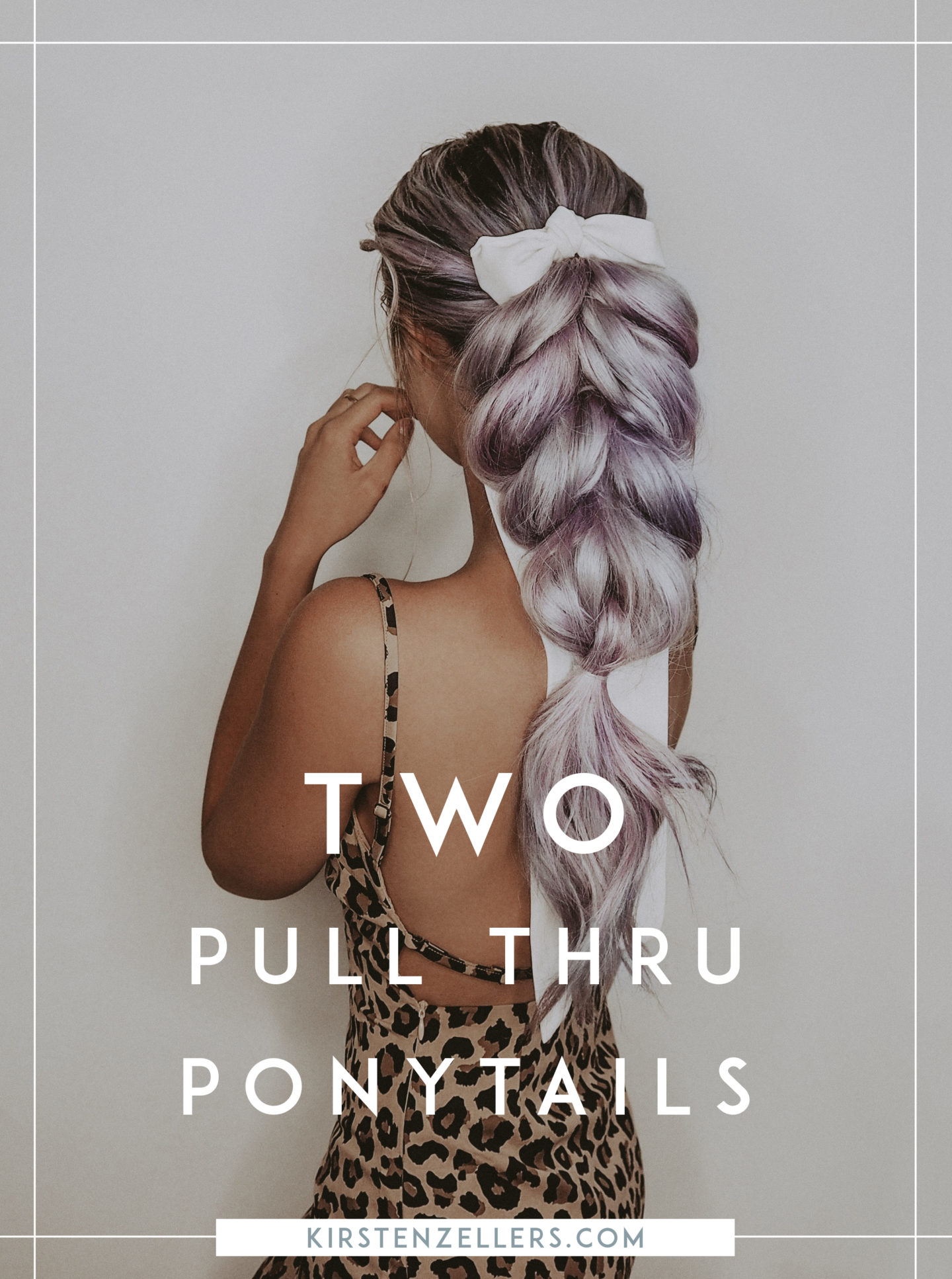 two pull through ponytails