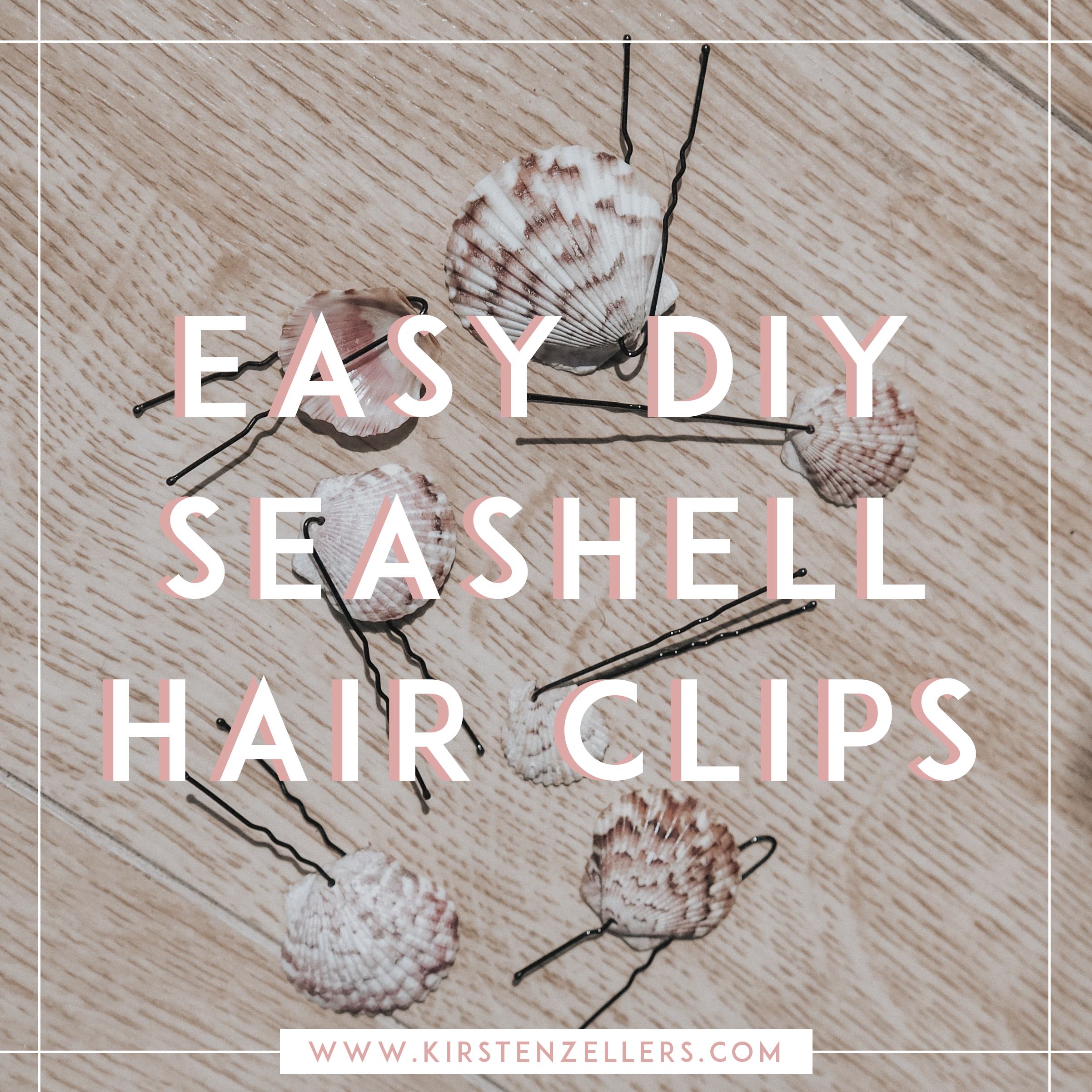 Easy DIY Sea Shell Hair Clips | Kirsten Zellers